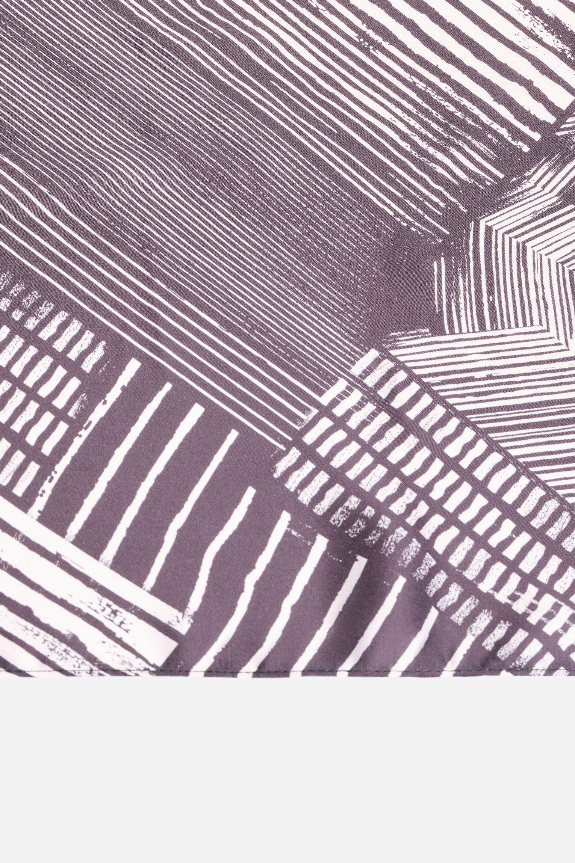 Monochrome Lines Satin Scarf, , image 2